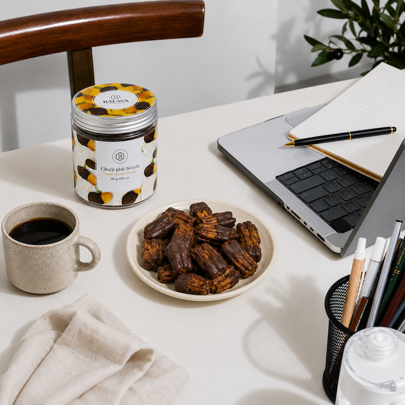 Chuối Phủ Chocolate