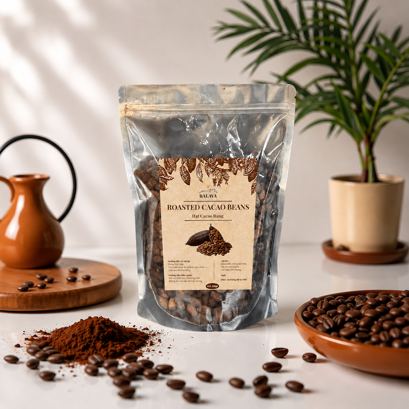 Hạt Cacao Rang