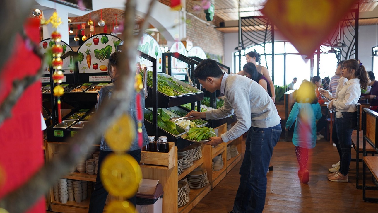 Buffet rau Léguda Đà Lạt