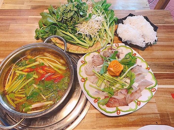 Lẩu mực Đại Lãnh Đà Lạt