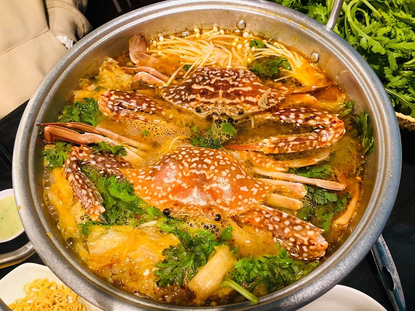 Lẩu ghẹ kim chi Đà Lạt