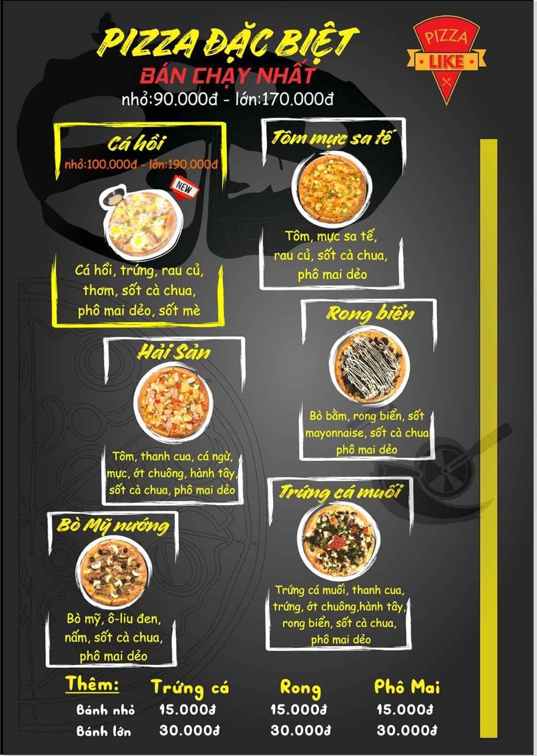 Đặt chỗ tại Pizza Like Đà Lạt