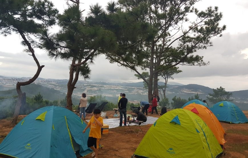 Tour cắm trại tại đồi Đa Phú Đà Lạt
