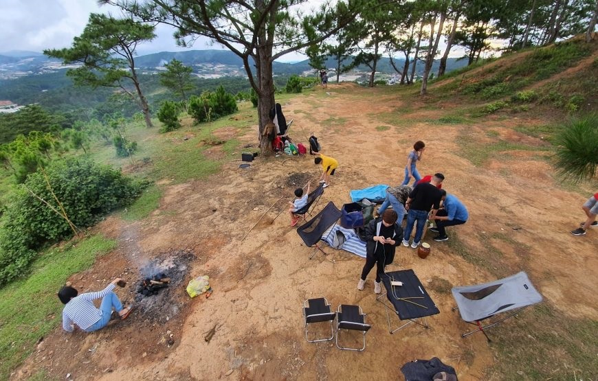 Tour cắm trại tại đồi Đa Phú Đà Lạt