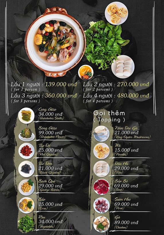 Đặt chỗ tại The hill - Hotpot Atiso