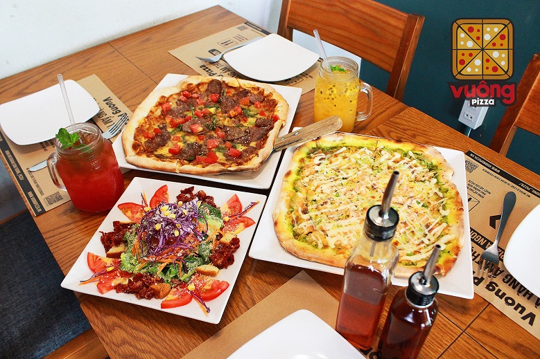 Đặt chỗ tại Vuông Pizza Đà Lạt