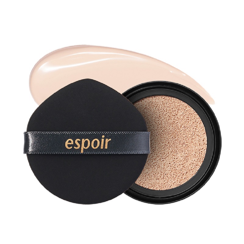 Phấn nước ESPOIR Pro Tailor Be Silk Cushion SPF42 PA++ (+1 lõi Refill & 2 mút tán)