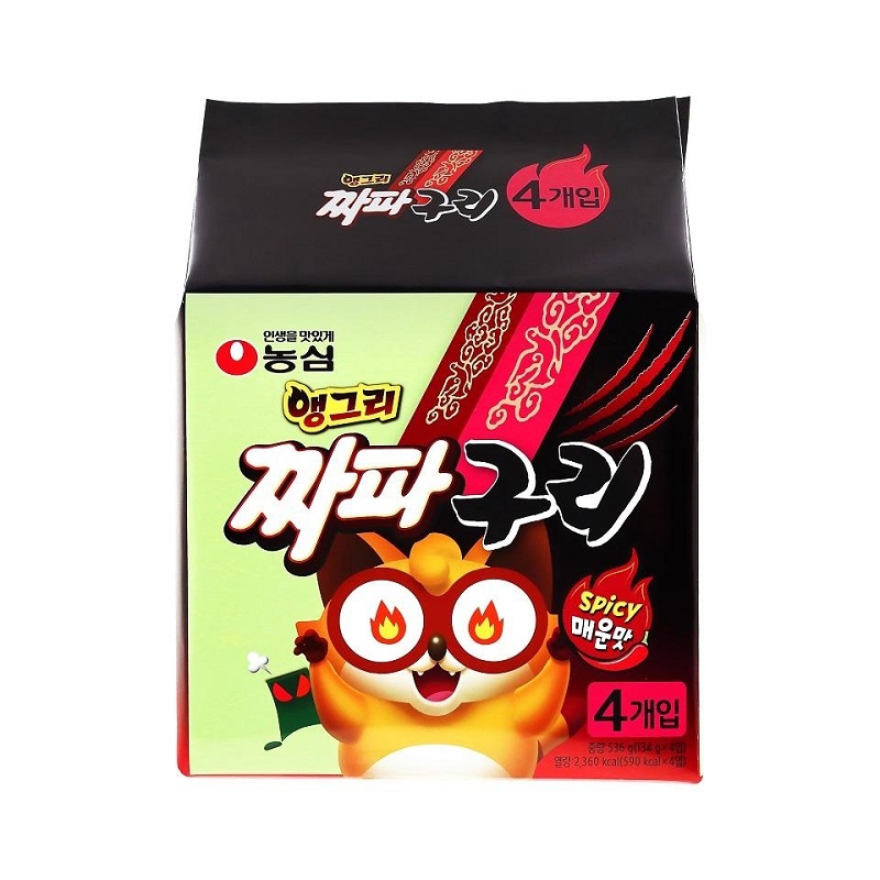Mì trộn cay NONGSHIM Angry Chapaguri (x4 hộp)
