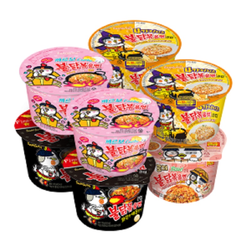 Set mì trộn hộp lớn SAMYANG (4 loại x 8 hộp)