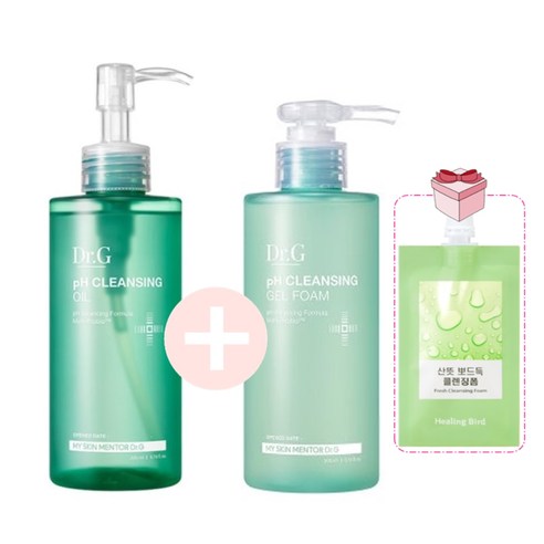 Combo Dầu tẩy trang pH Cleansing Oil & Gel rửa mặt pH Cleansing Gel Foam Dr.G