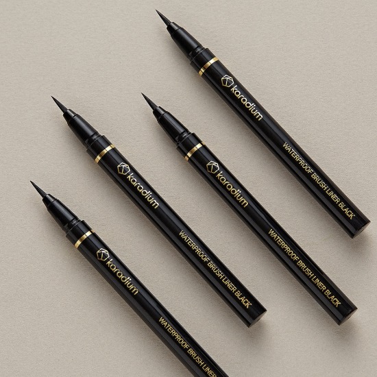 Kẻ mắt nước chống trôi Karadium Waterproof Brush Eyeliner Black