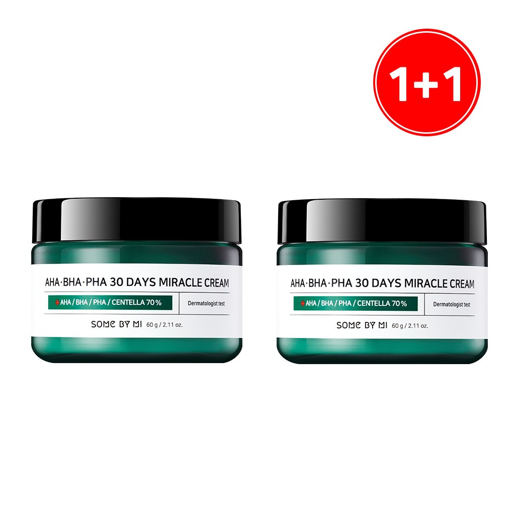 (1+1) Set 2 Kem dưỡng Some By Mi AHA-BHA-PHA 30 Days Miracle Cream 60g