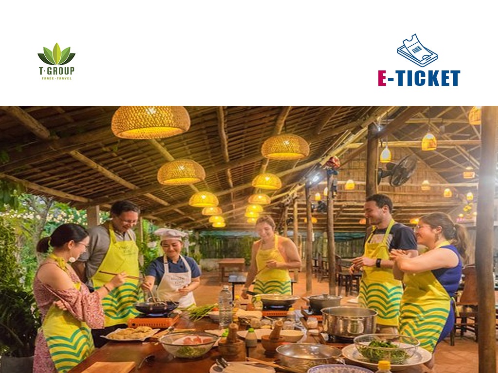 Lớp học nấu ăn trên đảo Thuận Tình Hội An