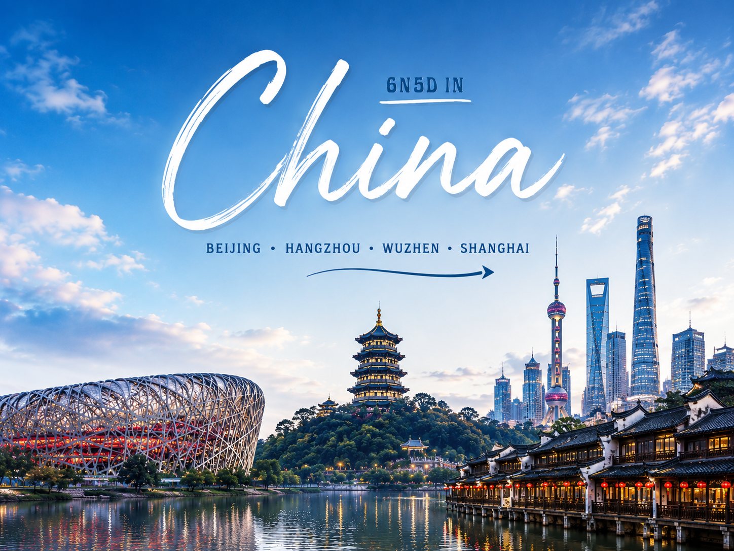 Tour Bắc Kinh – Thượng Hải 6N5Đ 2026 | Vạn Lý Trường Thành – Tây Hồ – Ô Trấn – Bến Thượng Hải (Vietnam Airlines)