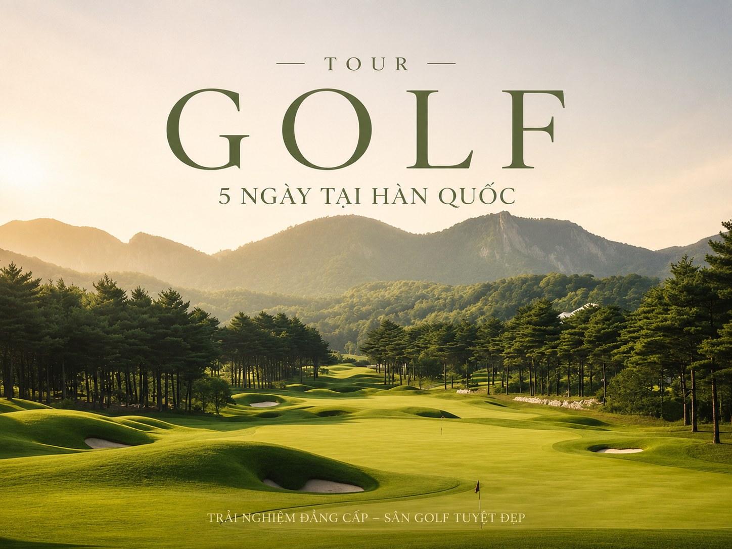 Tour golf Hàn Quốc 5 ngày cùng vợ