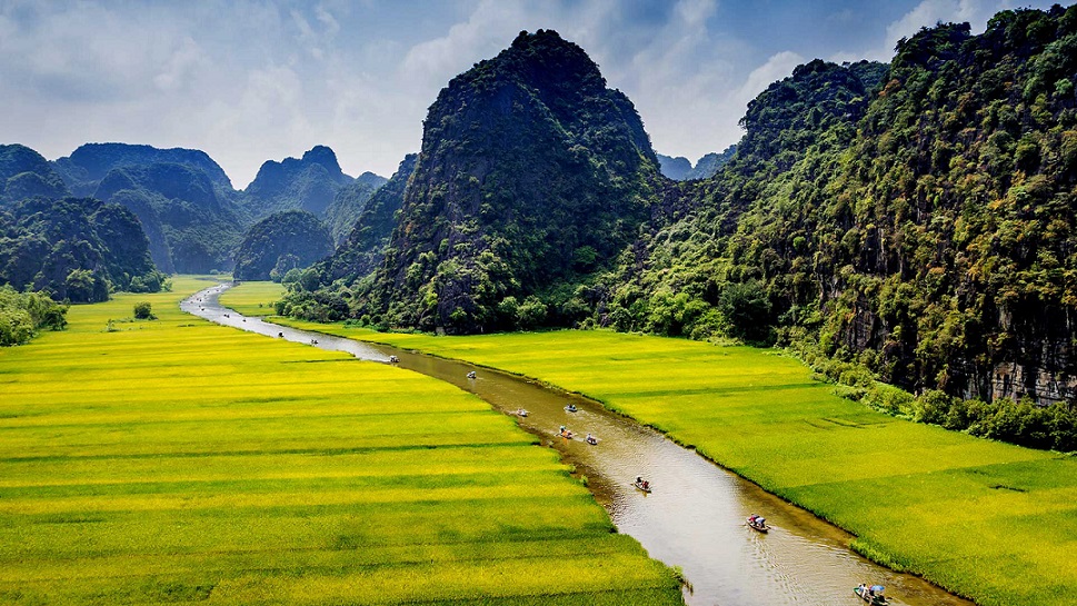 Tour Tuyệt tình cốc, Hang Múa, Tam Cốc, Đạp xe và Bơi Lội tại Ninh Bình