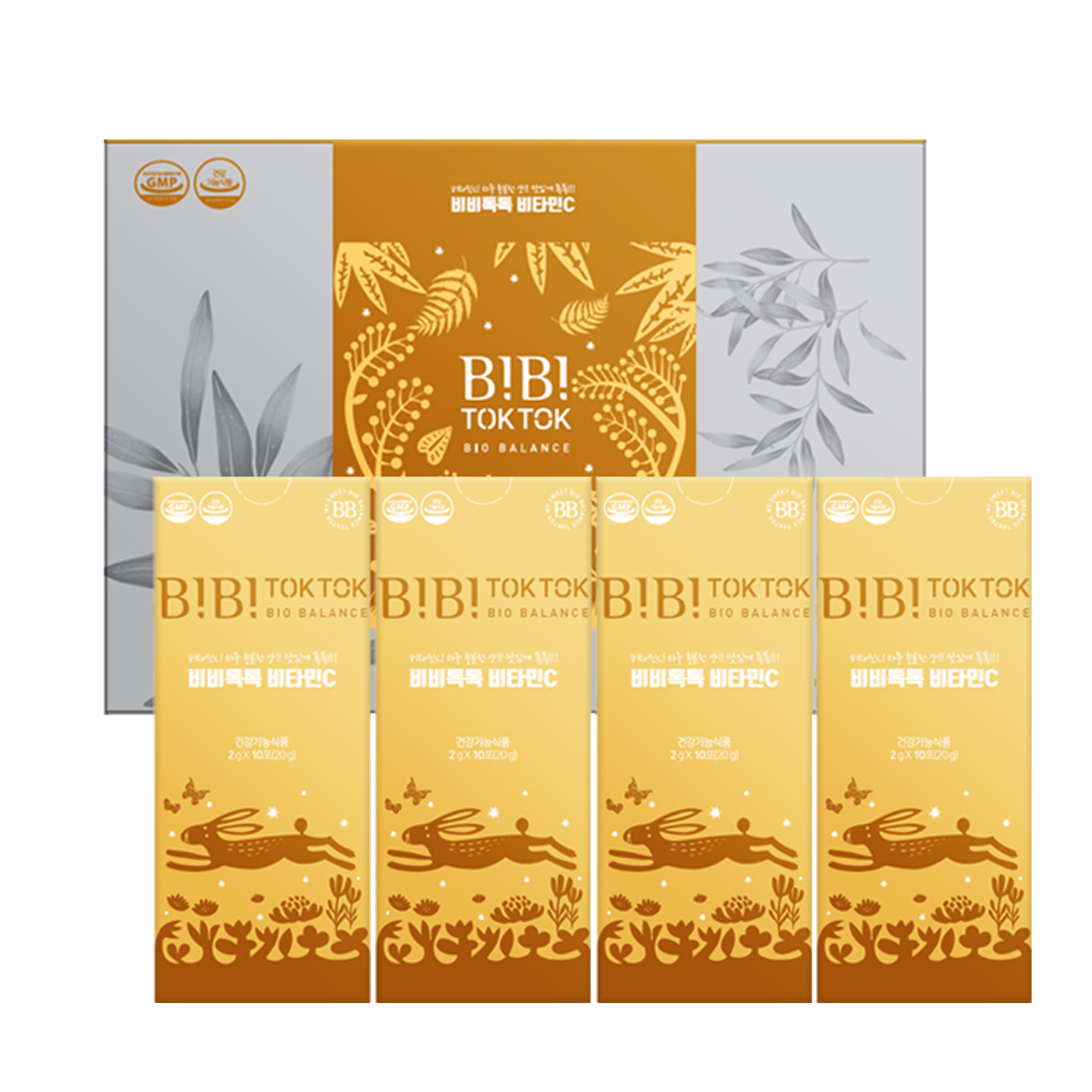 Vitamin C BiBi TokTok (2g x 10 gói x 4 hộp)