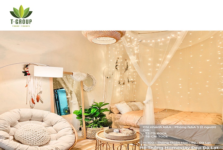 [Homestay] NAA - 100 Thông Thiên Học, Phường 2, Đà Lạt