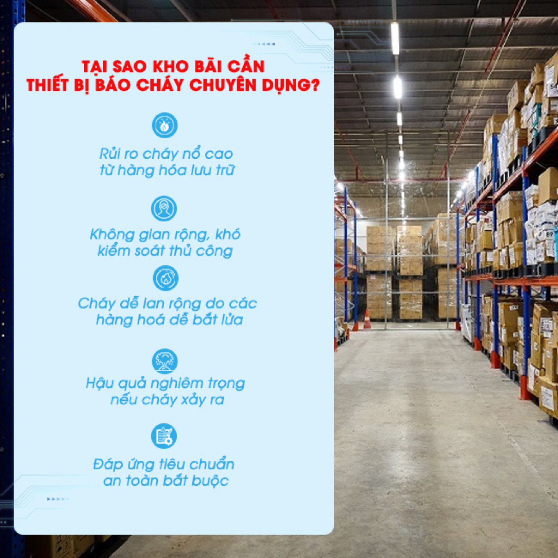 Hệ Thống Báo Cháy Cho Kho Bãi – Giải Pháp Bảo Vệ Tài Sản Hiệu Quả