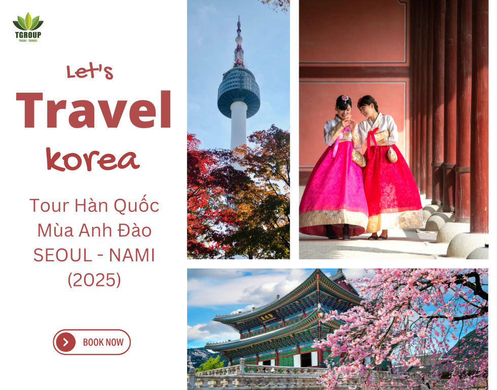 Tour Hàn Quốc Mùa Hoa Anh Đào: SEOUL - NAMI (2025)