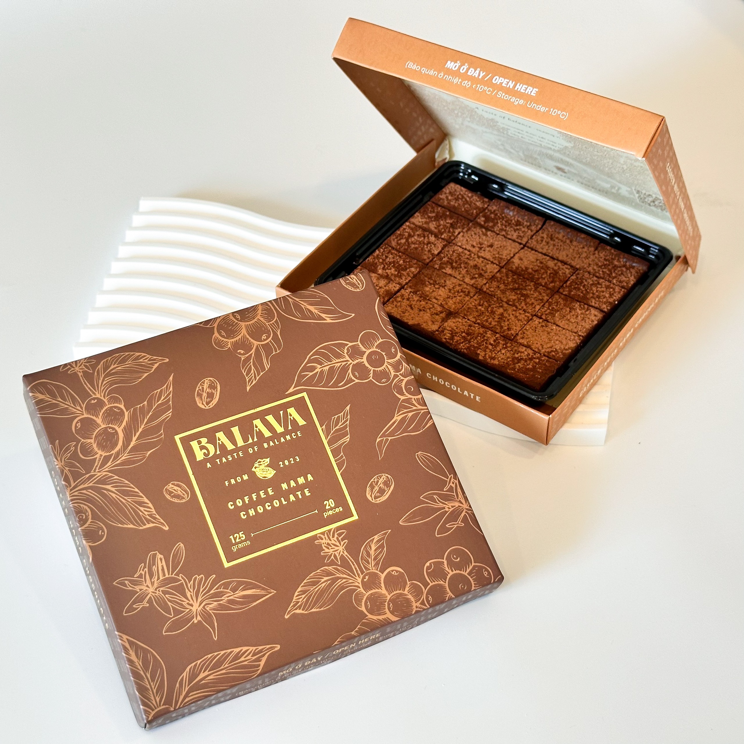 NAMA CHOCOLATE - BALAVA ĐÀ LẠT (125gr / 20 viên)