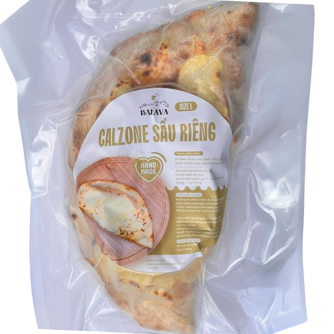 PIZZA CẤP ĐÔNG, TIỆN LỢI VÀ GIỮ TRỌN VỊ/ Vị Calzone Sầu Riêng size 18cm - BALAVA ĐÀ LẠT