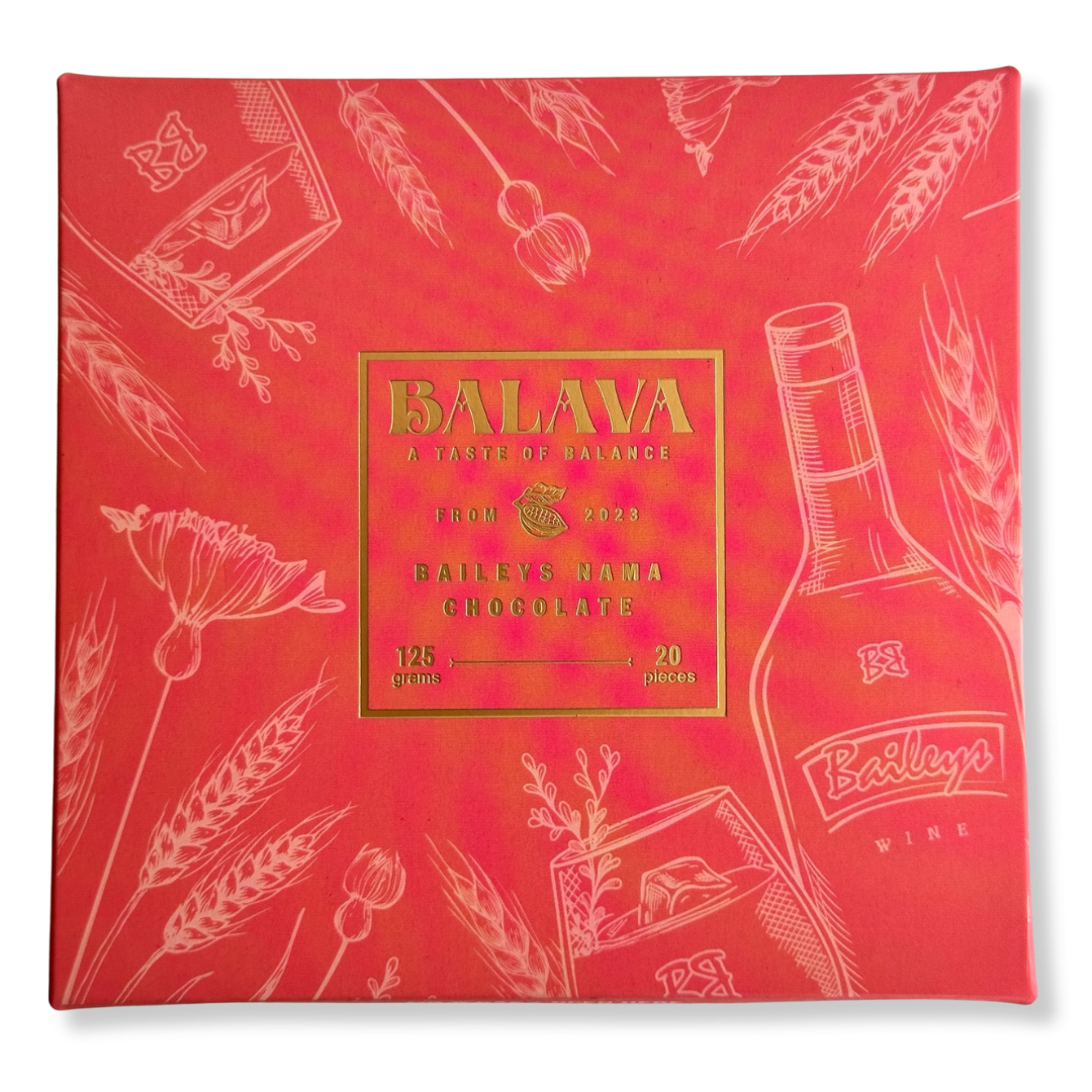 NAMA CHOCOLATE - BALAVA ĐÀ LẠT Vị Baileys (Rượu vang) (145gr / 20 viên)