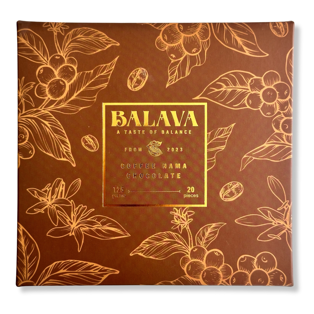 NAMA CHOCOLATE - BALAVA ĐÀ LẠT Vị Coffee (Cà phê) (145gr / 20 viên)