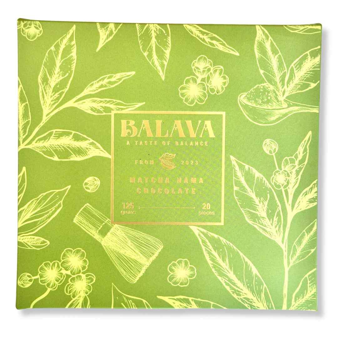 NAMA CHOCOLATE - BALAVA ĐÀ LẠT Vị Matcha (Trà xanh) (145gr / 20 viên)