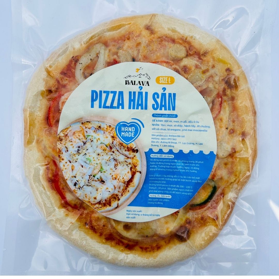 PIZZA CẤP ĐÔNG, TIỆN LỢI VÀ GIỮ TRỌN VỊ/ Vị Hải Sản size 18cm - BALAVA ĐÀ LẠT