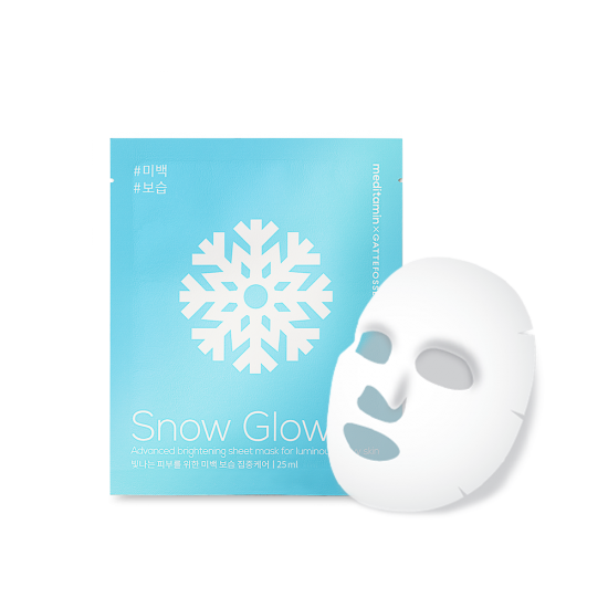 5 miếng Mặt nạ dưỡng ẩm và làm sáng da MEDITAMIN SNOW GLOW PREMIUM SHEET MASK 25ml