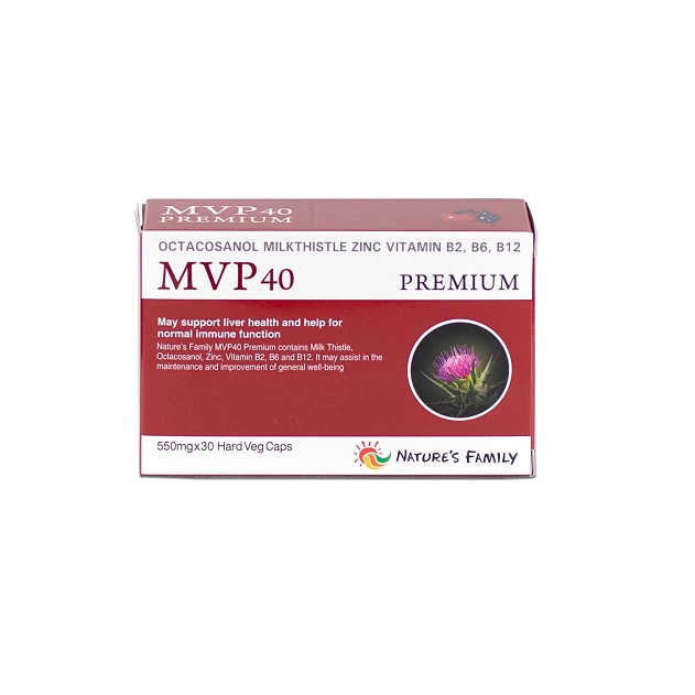 Viên uống hỗ trợ sức khỏe, tăng cường chức năng gan NATURE'S FAMILY PREMIUM MVP40 16.5g(550mg x 30 viên)