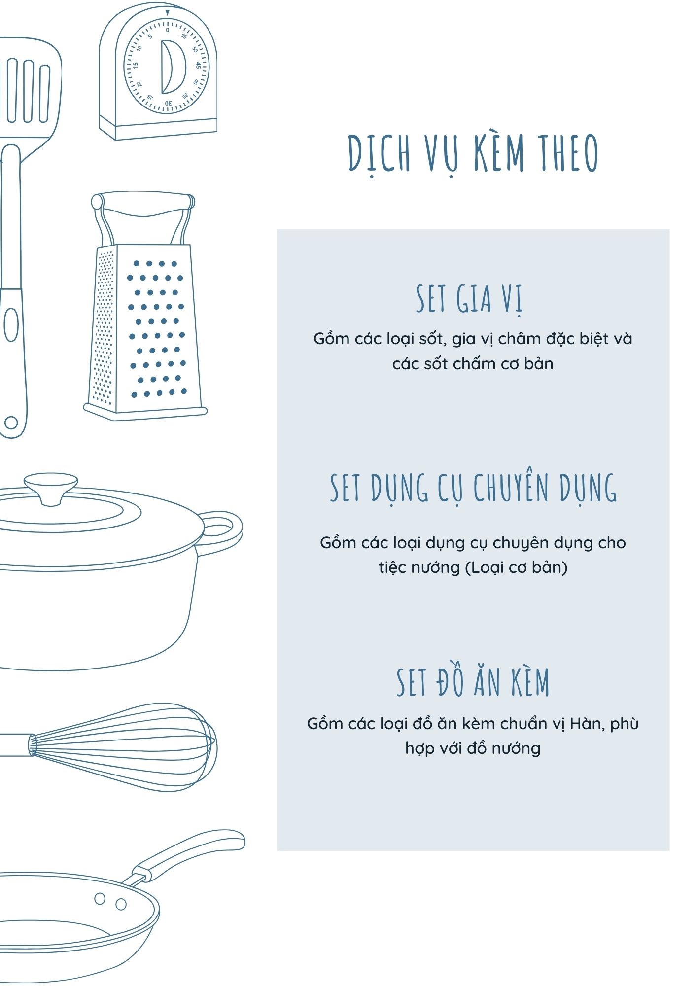 Set nguyên liệu BBQ tùy chọn